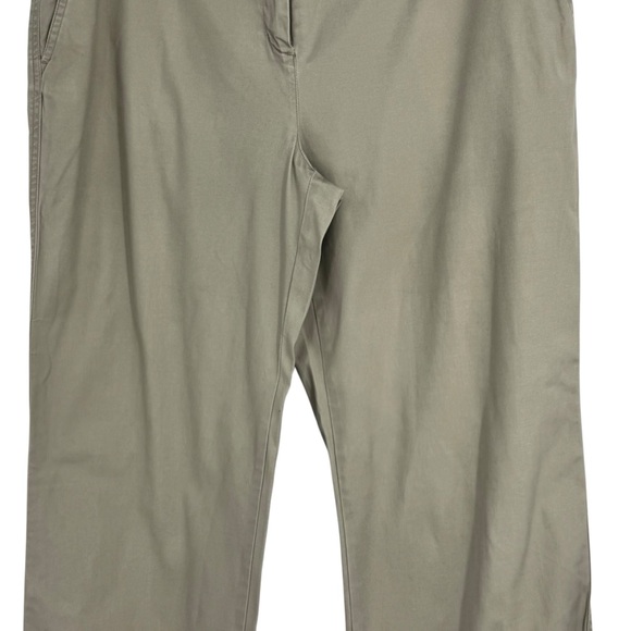 Women’s Vineyard Vines Size 14 Tan Cotton/Spandex Wide Leg Chino Pants - Picture 4 of 9